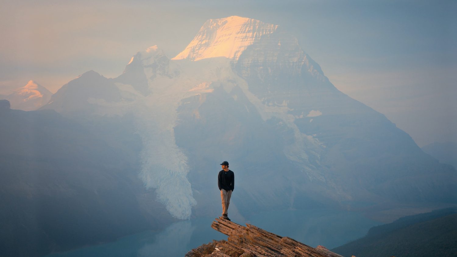 Berg Lake Trail — Emperor Falls below Mount Robson